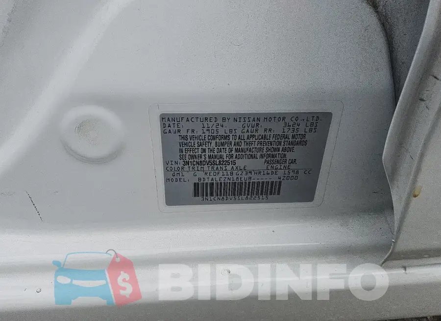 3N1CN8DV5SL822515 Photo# 12