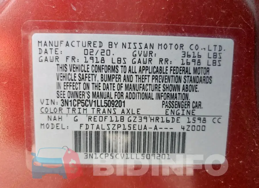 3N1CP5CV1LL509201 Photo# 13