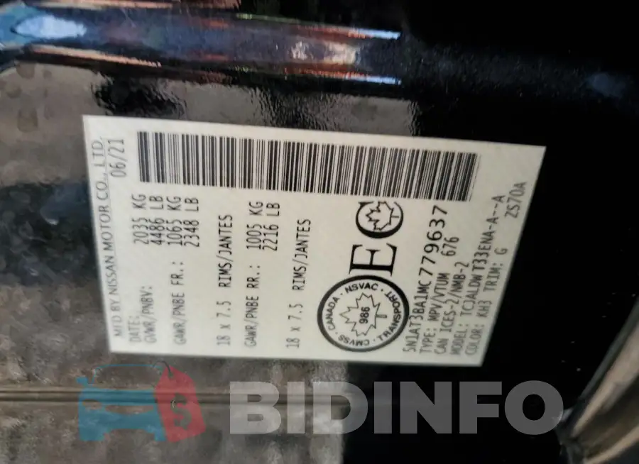 5N1AT3BA1MC779637 Photo# 14
