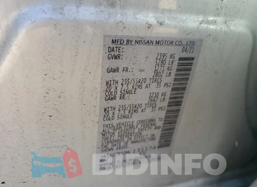 5N1AZ2BS0MC131174 Photo# 13