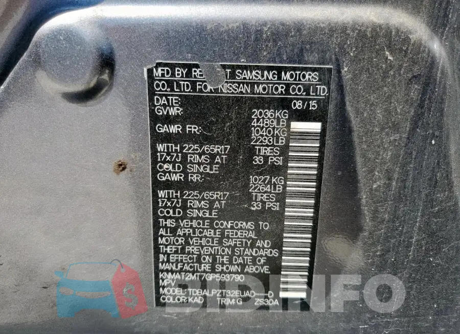 KNMAT2MT7GP593790 Photo# 14