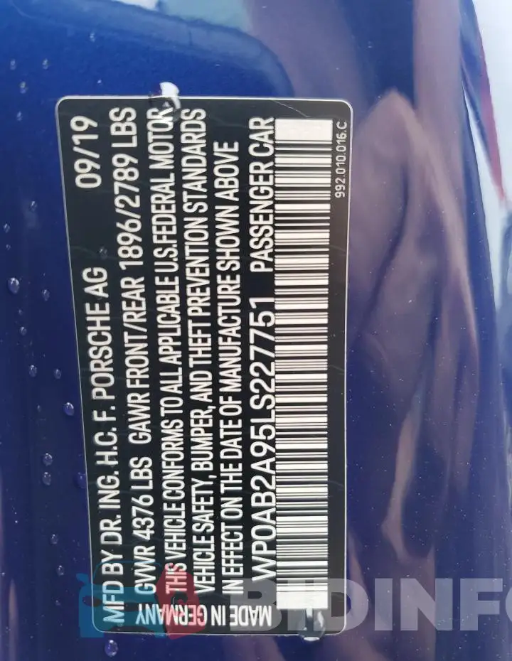 WP0AB2A95LS227751 Photo# 12