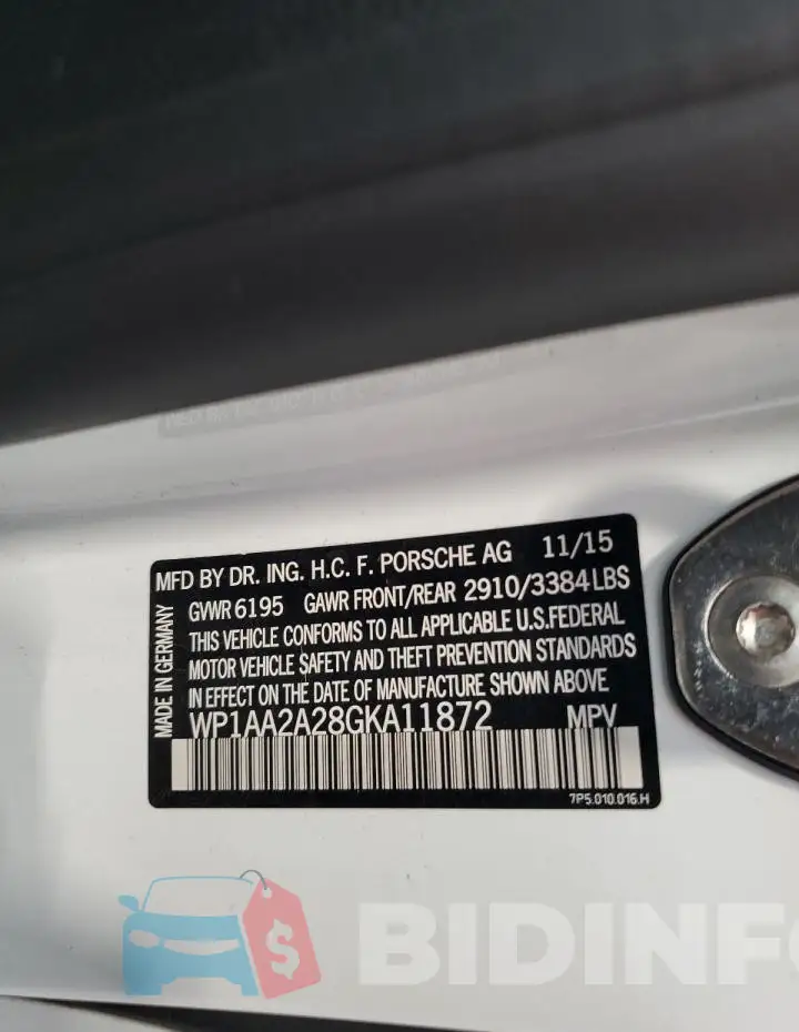 WP1AA2A28GKA11872 Photo# 13