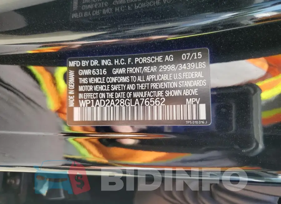 WP1AD2A28GLA76562 Photo# 13