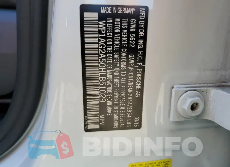 WP1AG2A50HLB51029 Photo# 13