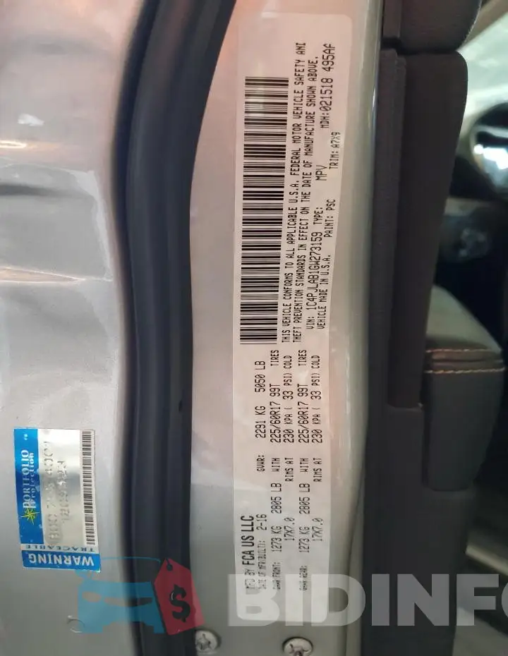 1C4PJLAB1GW273159 Photo# 13