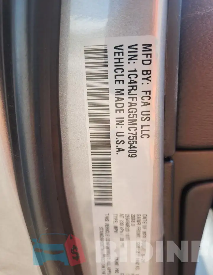 1C4RJFAG5MC755409 Photo# 13