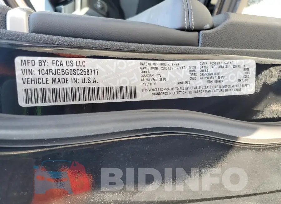 1C4RJGBG0SC268717 Photo# 14