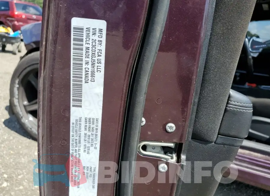 2C3CDXGJ5NH166613 Photo# 12