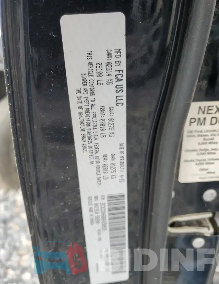 2C3CDXHG8GH250933 Photo# 12