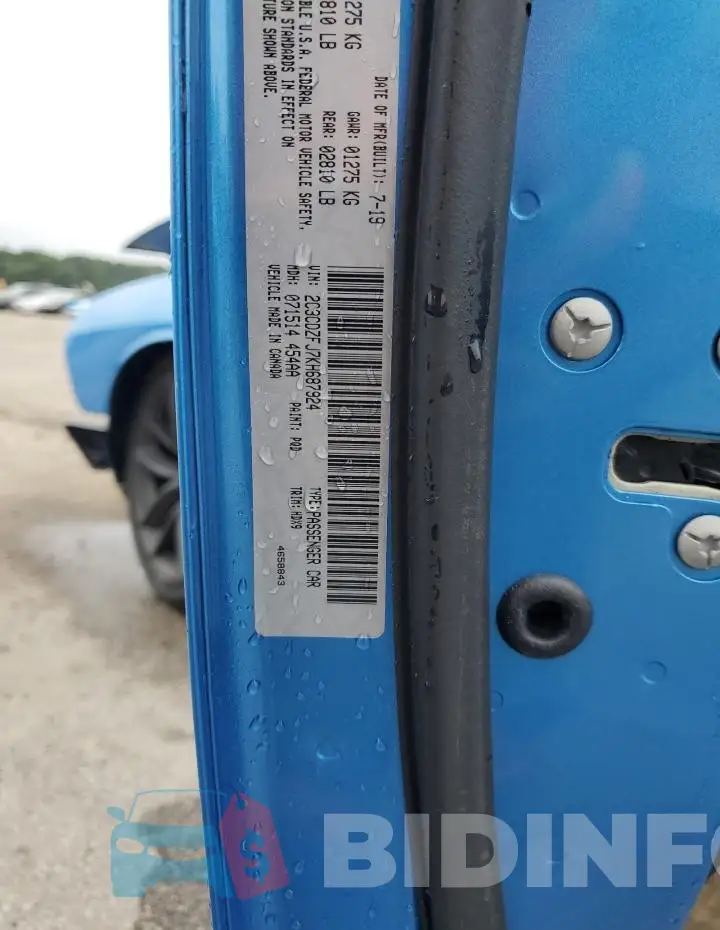 2C3CDZFJ7KH687924 Photo# 12