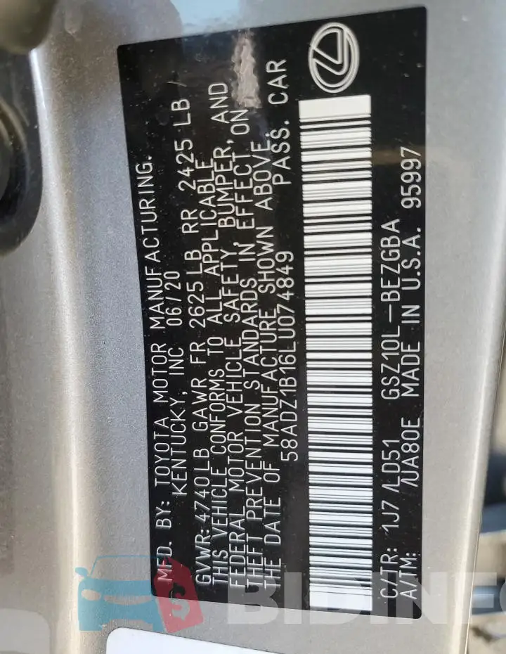 58ADZ1B16LU074849 Photo# 12