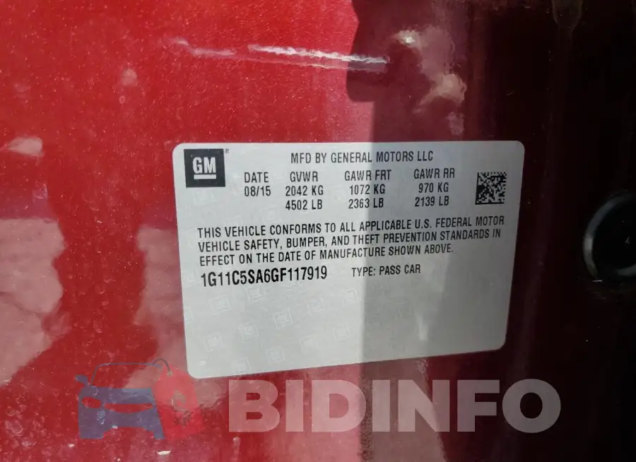 1G11C5SA6GF117919 Photo# 12