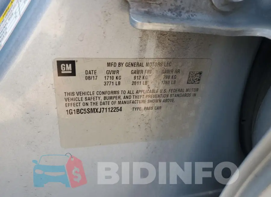 1G1BC5SMXJ7112254 Photo# 12