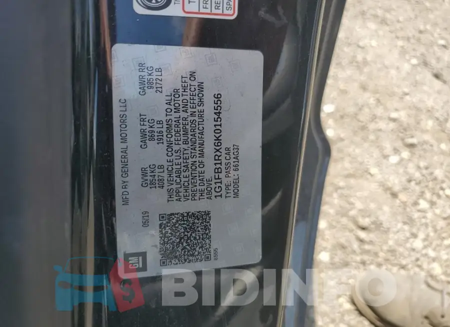 1G1FB1RX6K0154556 Photo# 12