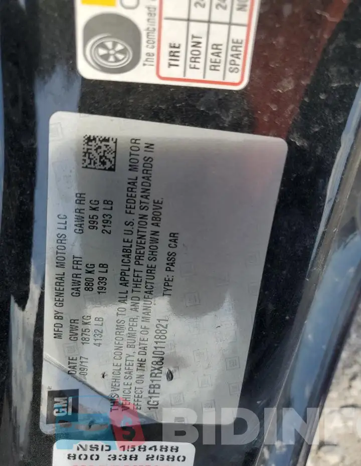 1G1FB1RX8J0118821 Photo# 12