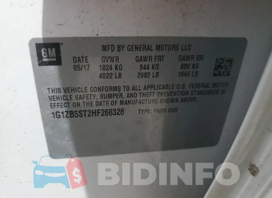 1G1ZB5ST2HF268328 Photo# 12