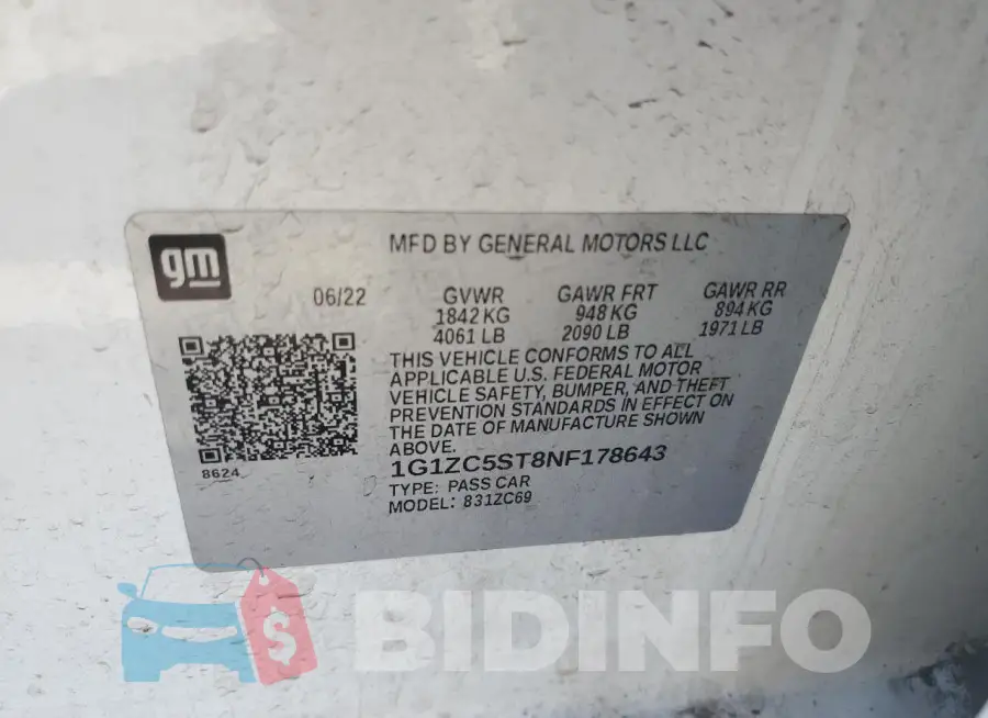 1G1ZC5ST8NF178643 Photo# 12