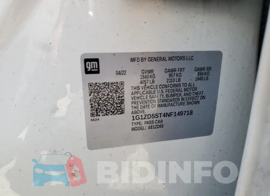 1G1ZD5ST4NF149718 Photo# 12