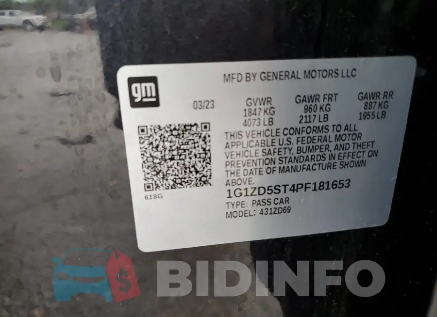 1G1ZD5ST4PF181653 Photo# 12