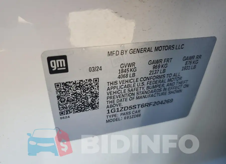 1G1ZD5ST6RF204269 Photo# 12