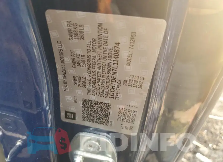 1GCHTDEN7L1140874 Photo# 12