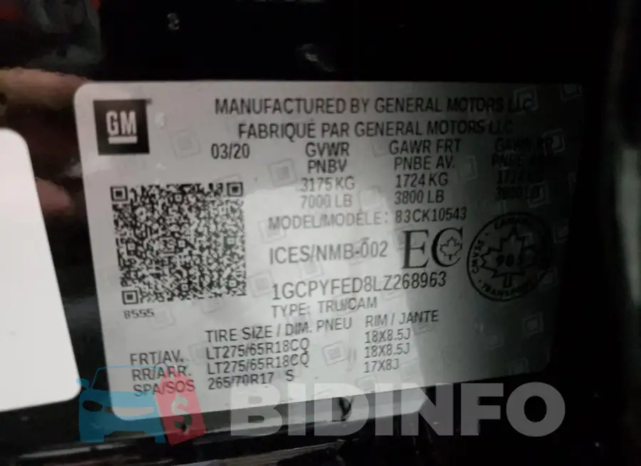 1GCPYFED8LZ268963 Photo# 13