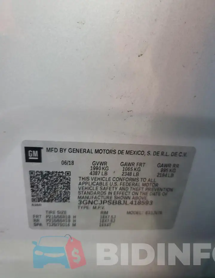 3GNCJPSB8JL418593 Photo# 14