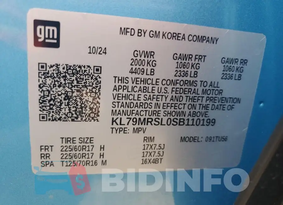 KL79MRSL0SB110199 Photo# 12