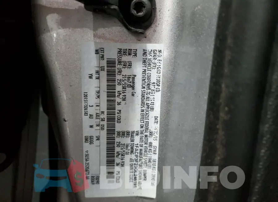 1FADP3F23GL246191 Photo# 13