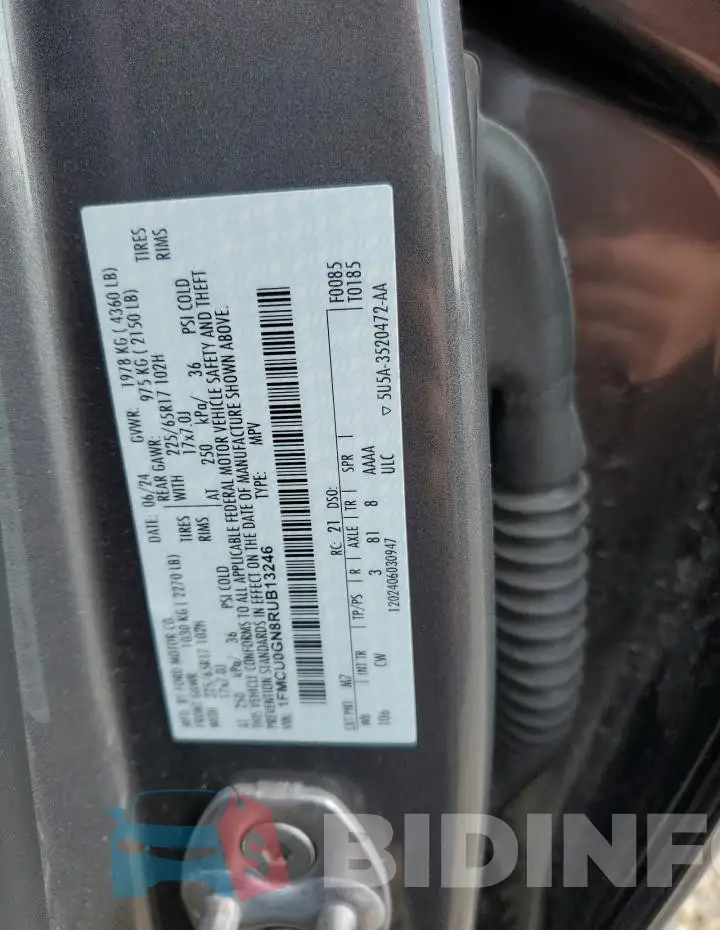 1FMCU0GN8RUB13246 Photo# 13