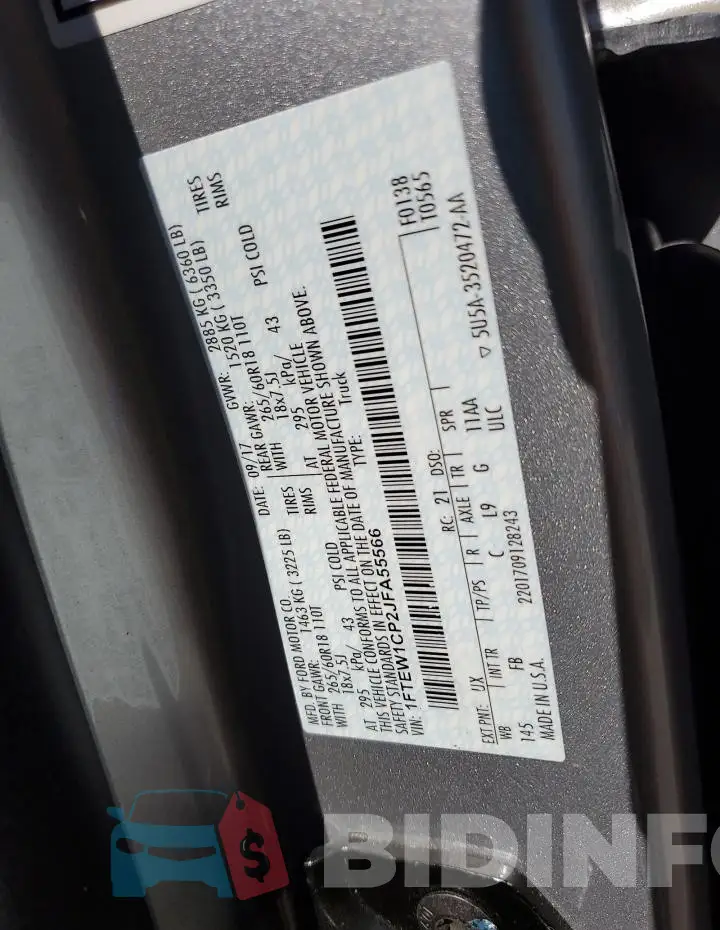 1FTEW1CP2JFA55566 Photo# 12