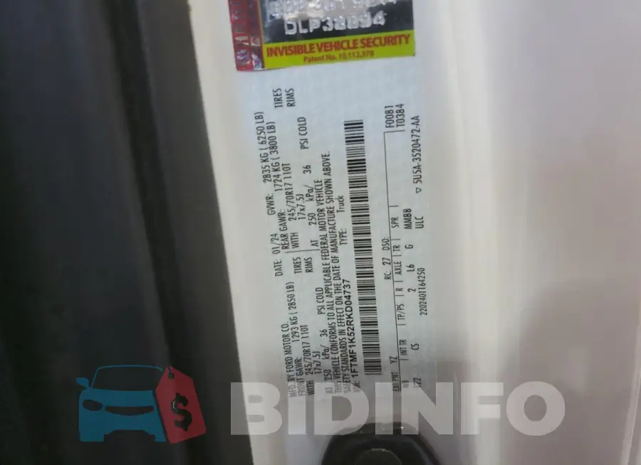 1FTMF1K52RKD04737 Photo# 12