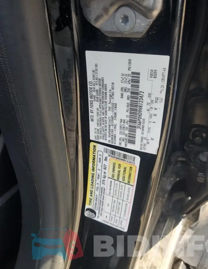 3FA6P0HD9HR123472 Photo# 12