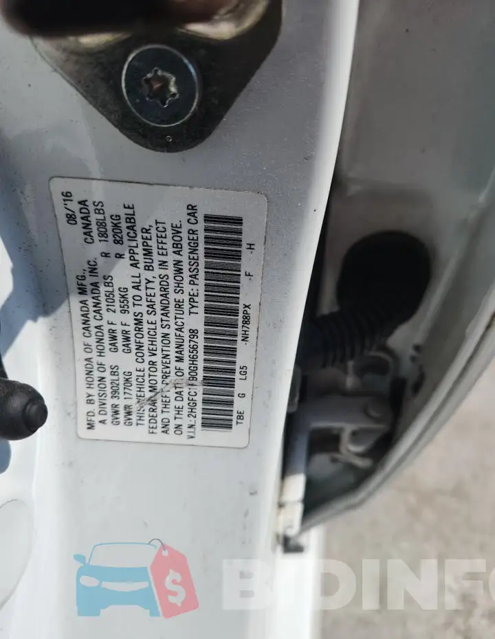 2HGFC1F90GH656798 Photo# 13