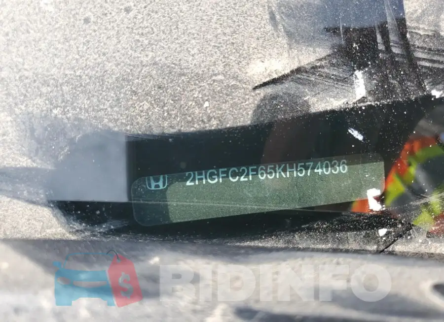 2HGFC2F65KH574036 Photo# 12