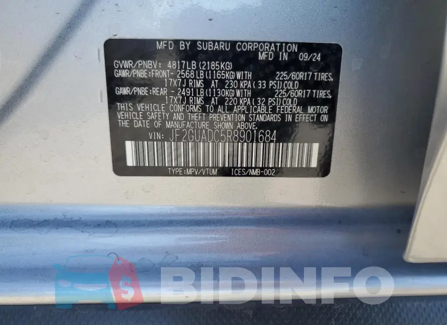 JF2GUADC5R8901684 Photo# 14