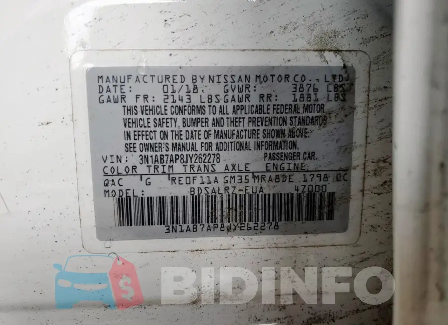 3N1AB7AP8JY262278 Photo# 12