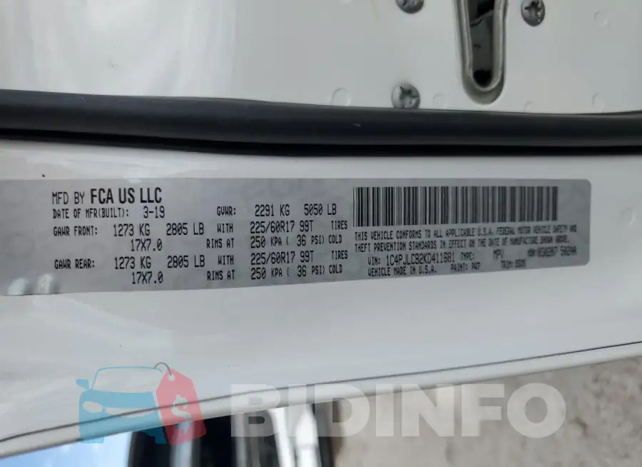 1C4PJLCB2KD411681 Photo# 13
