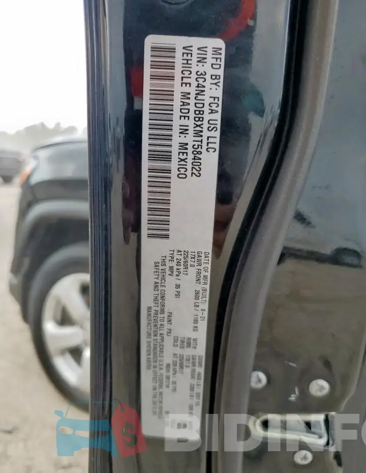 3C4NJDBBXMT584022 Photo# 13