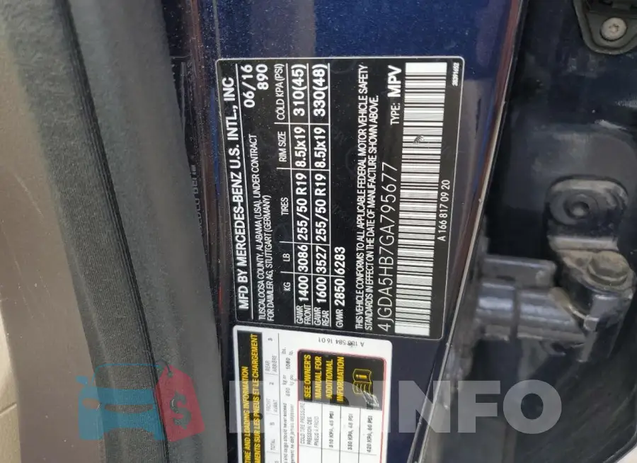 4JGDA5HB7GA795677 Photo# 13