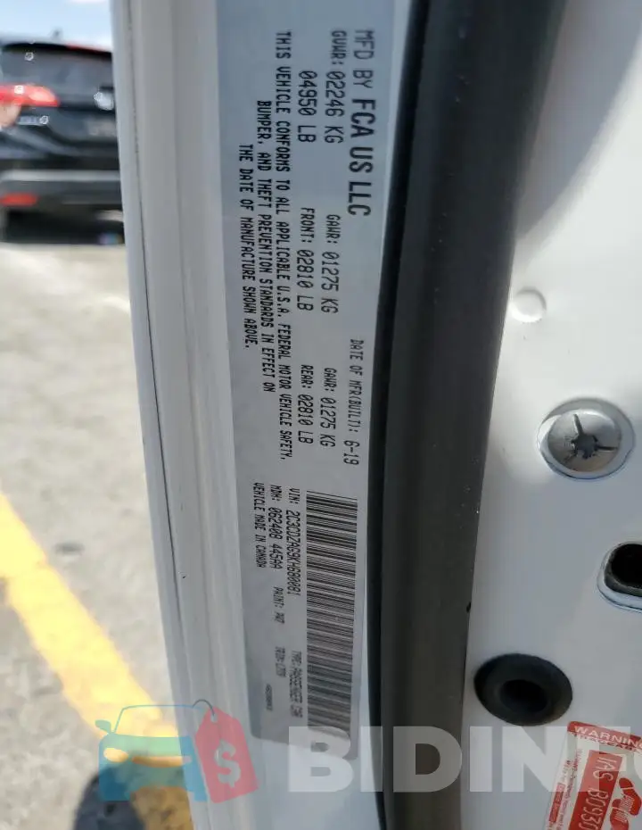 2C3CDZAG9KH680081 Photo# 13