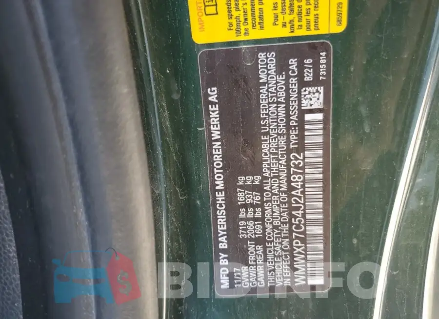 WMWXP7C54J2A48732 Photo# 13