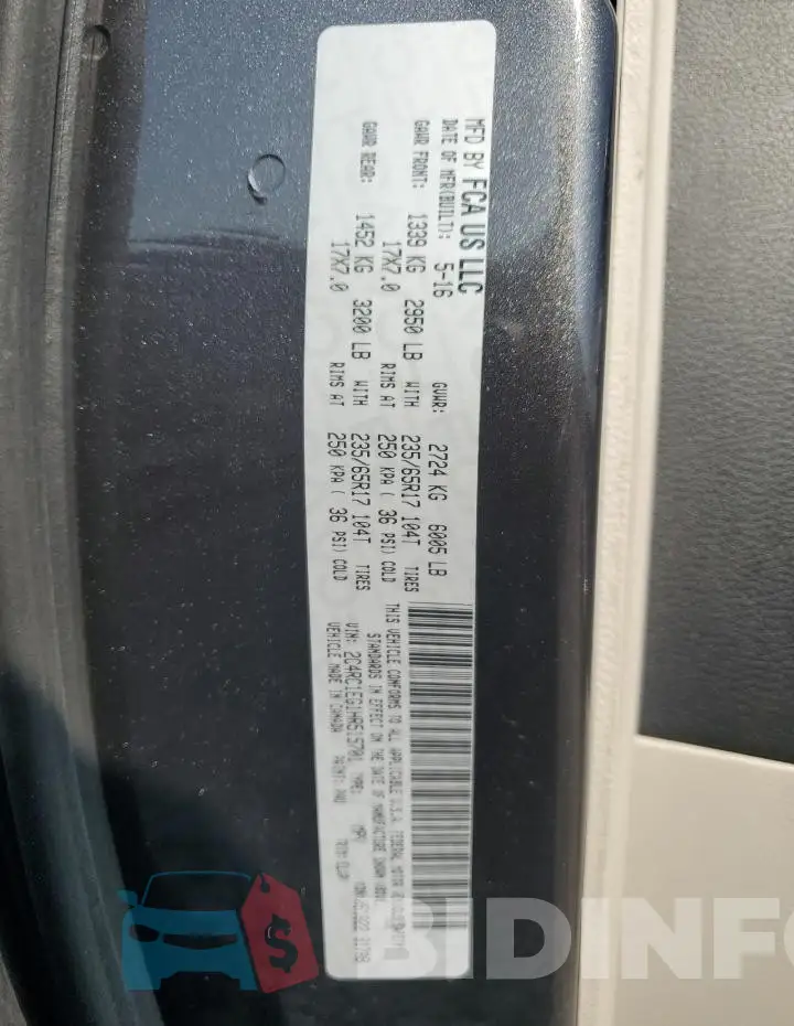 2C4RC1EG1HR515701 Photo# 13