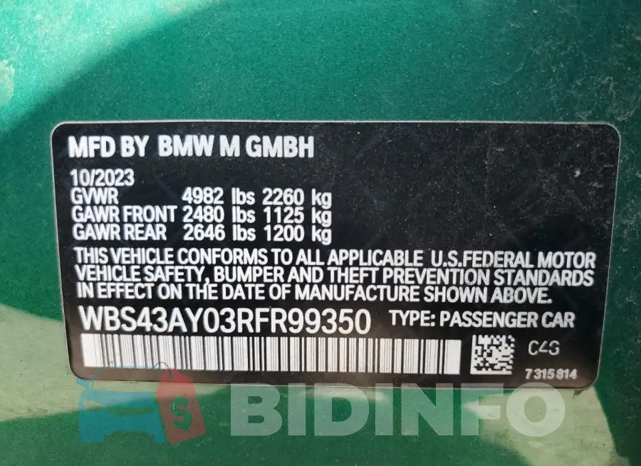 WBS43AY03RFR99350 Photo# 12