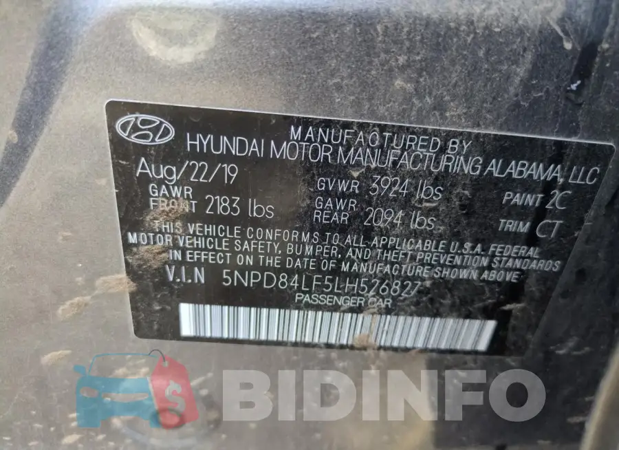 5NPD84LF5LH526827 Photo# 12