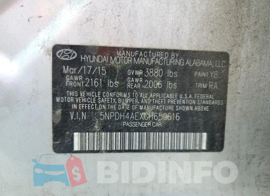 5NPDH4AEXGH659616 Photo# 13