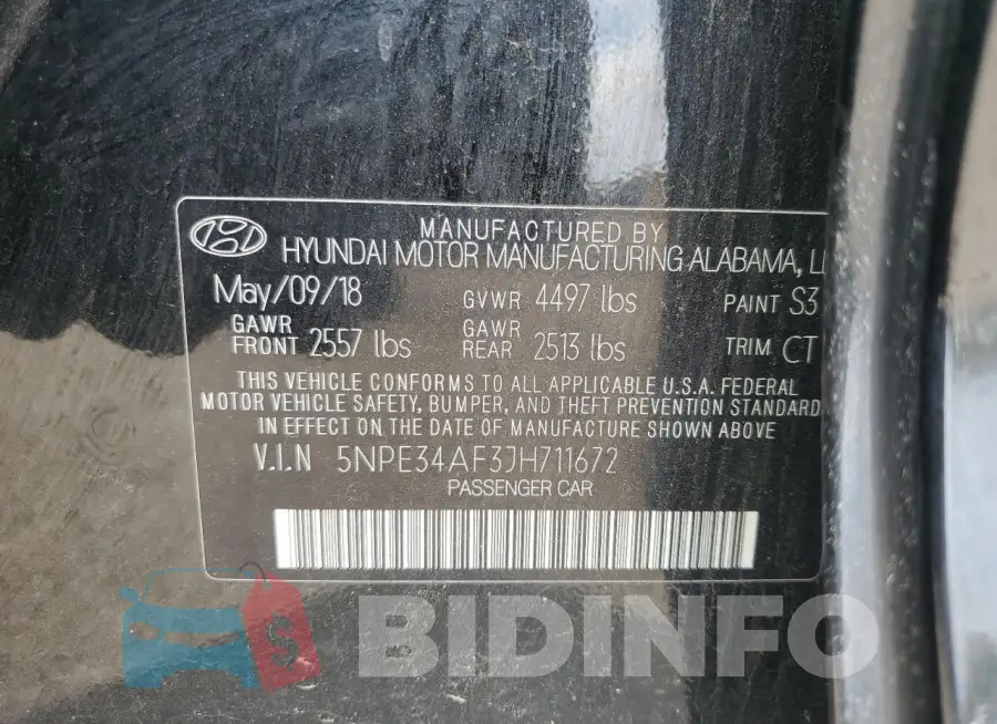 5NPE34AF3JH711672 Photo# 12