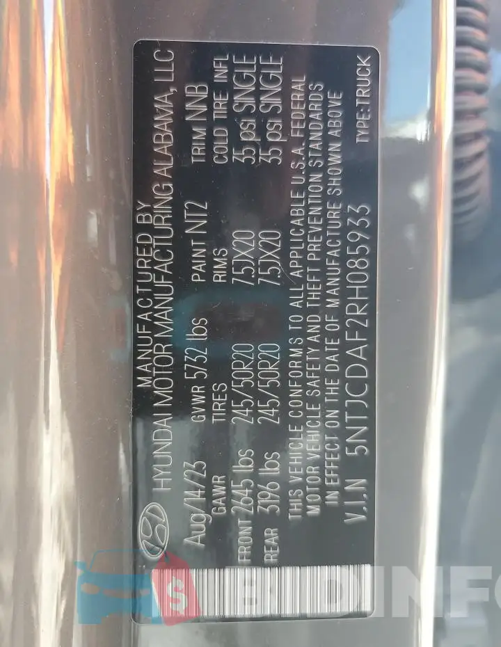 5NTJCDAF2RH085933 Photo# 12