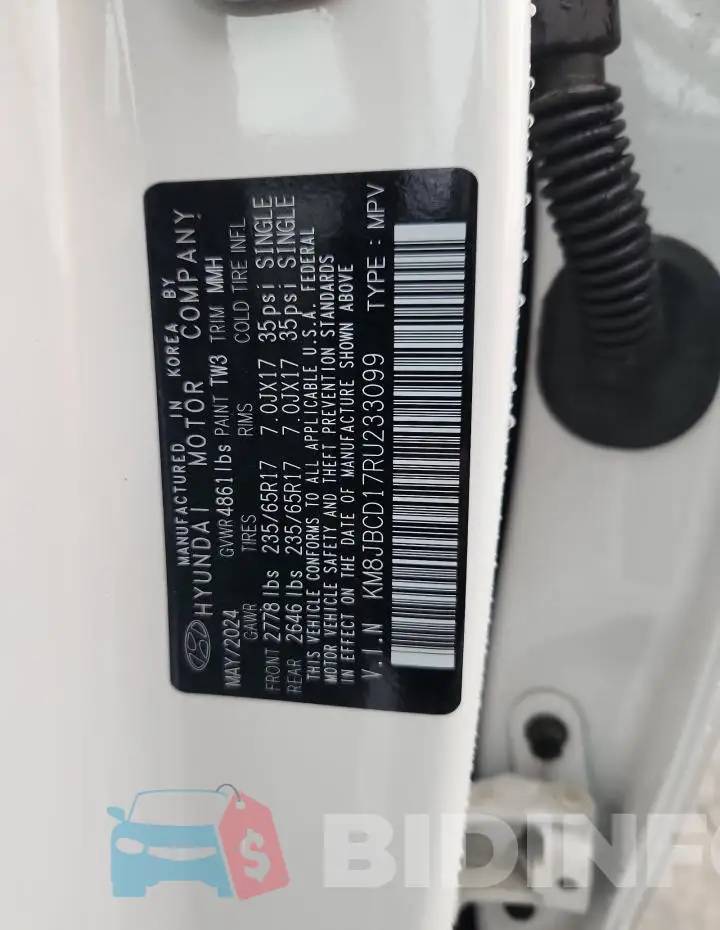 KM8JBCD17RU233099 Photo# 13